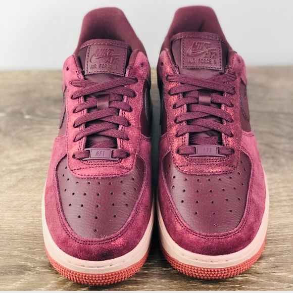 NEW Air Force 1 ‘07 Premium Burgundy - Picture 3 of 5